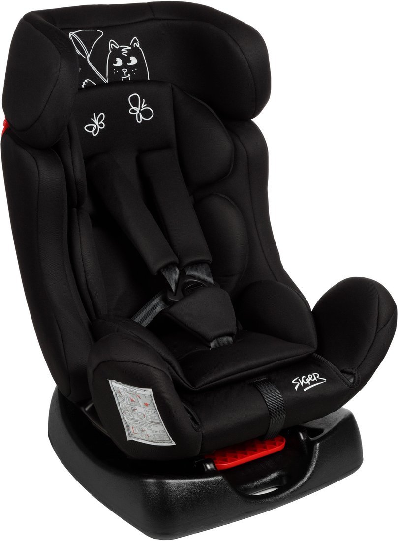 Детское автокресло Siger Диона Винни Пух KRES4054 (черный кот)