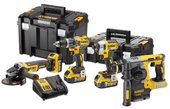 DeWalt DCK422P3T (шуруповерт, винтоверт, болгарка, перфоратор, 3 АКБ, кейс)
