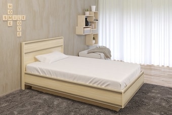 Кровать Лером Карина КР-1001-АС 120x200 (ясень асахи)