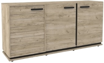 Тумба Глазов Oslo 5 (дуб серый craft/черный)