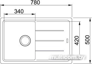 Кухонная мойка Franke BFG 611 (миндаль)