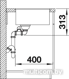 Кухонная мойка Blanco Subline 340/160-F (кофе)