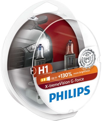 Галогенная лампа Philips H1 X-tremeVision G-force 2шт