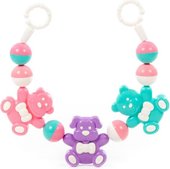 Погремушка Полесье Забавные зверята 24453 (розовый/сиреневый/бирюзовый)