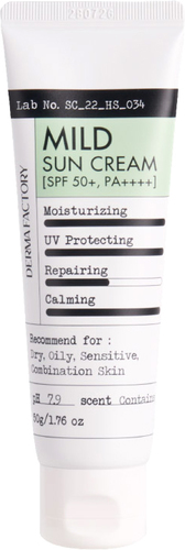 Крем солнцезащитный Derma Factory Mild Sun Cream SPF 50+ PA++++ (50 мл)