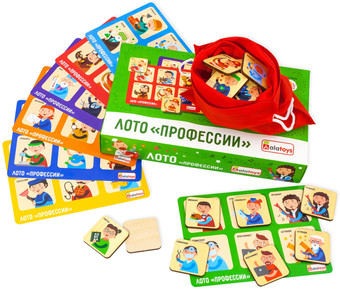 Развивающая игра Alatoys Лото Профессии ЛТ09