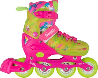 Роликовые коньки Tech Team Freestyler (р-р 32-35, розовый)