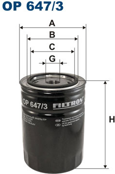 Масляный фильтр Filtron OP 647/3