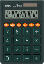 Калькулятор Deli EM130 (зеленый)