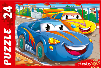 Мозаика/пазл Рыжий кот Стремительные тачки ПУ24-0613 (24 эл)