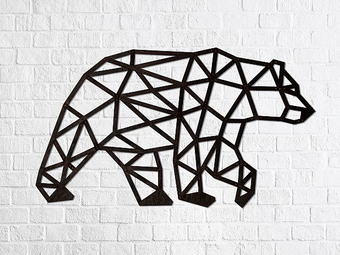 Настенная фигура Eco-Wood-Art Медведь