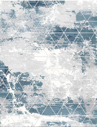 Ковер для жилой комнаты Linea Hali Elegant P1333-NAVY (1x2)