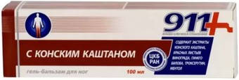 911 Гель для тела Конский каштан 100 мл