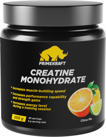 Моногидрат креатина Prime Kraft Monogydrate (200г, цитрусовый микс)
