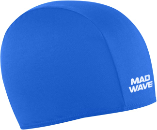 Шапочка для плавания Mad Wave Poly II (синий)