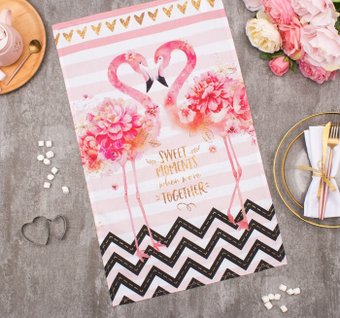 Полотенце Этель Flamingo 4017210 (розовый)