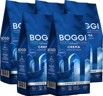 Кофе Boggi Crema зерновой 5х1 кг