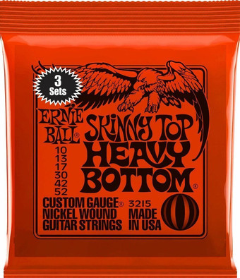 Струны для гитары Ernie Ball 2215 Slinky Top Heavy Bottom 10-52