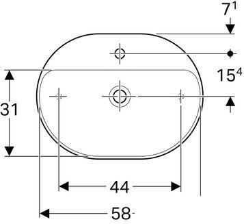 Умывальник Geberit VariForm 500.778.01.2