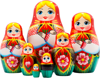 Развивающая игра Брестская Матрешка В белорусском традиционном костюме (набор 7 шт)