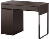 Письменный стол Ikea Микке (черный/коричневый) [102.447.43]