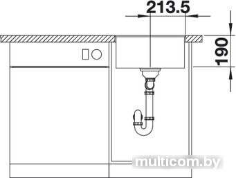 Кухонная мойка Blanco Subline 400-F (кофе)