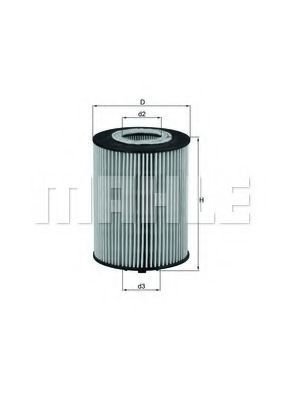 Масляный фильтр Mahle Knecht OX367D