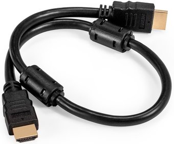 Кабель ExeGate EX-CC-HDMI2-0.5F HDMI - HDMI (0.5 м, черный)