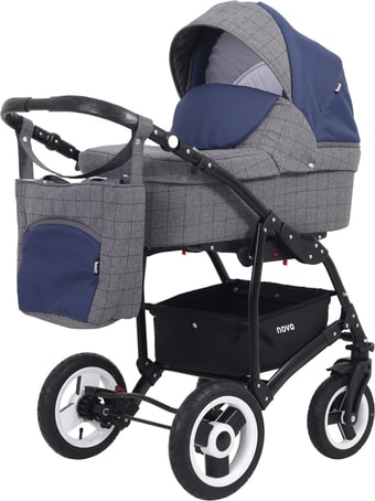 Универсальная коляска Rant Nova (2 в 1, 01 серый/синий)