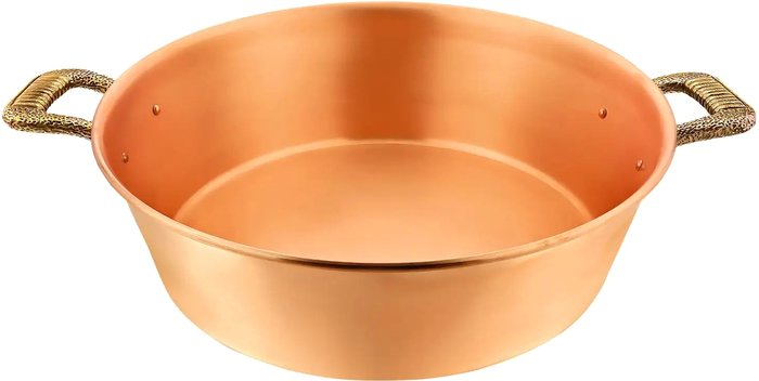 Кастрюля Кольчугинский мельхиор Гладкая КМ2169ТЗ01 (6л)