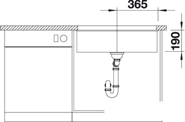 Кухонная мойка Blanco Subline 700-U 526001 (черный)