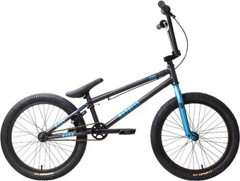Велосипед Stark Madness BMX 4 2025 (графит матовый/синий металлик/черный)