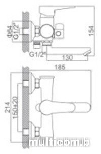 Смеситель Loffrey LF83112W (белый)