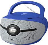 Портативная аудиосистема BBK BX195U (серый/синий)