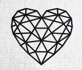 Настенная фигура Eco-Wood-Art Сердце