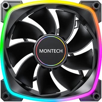 Вентилятор для корпуса Montech RX140 PWM Reverse (черный)