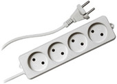 Сетевой фильтр Гарнизон 4 розетки, белый, 3 м (EL-NL4-W-3)