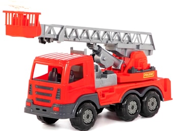 Игрушечный транспорт Полесье Престиж автомобиль пожарный в лотке 79701