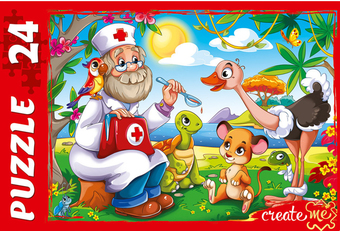 Мозаика/пазл Рыжий кот Сказка №80 ПУ24-0610 (24 эл)