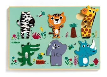 Мозаика/пазл Djeco Деревянный пазл Куку кроко 01258