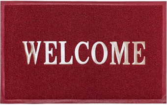 Придверный коврик ComeForte Welcome 60x90 (бордовый)
