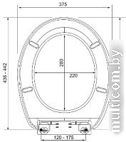 Сиденье для унитаза Bisk Smile 05581 (белый)