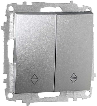 Выключатель проходной Elbi Zena-Vega 609-011000-211 (серебристый)