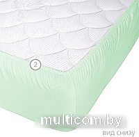 Защитный наматрасник Vegas Protect Cotton S1 110x190 (фисташковый)