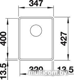 Кухонная мойка Blanco Subline 320-F (кофе)
