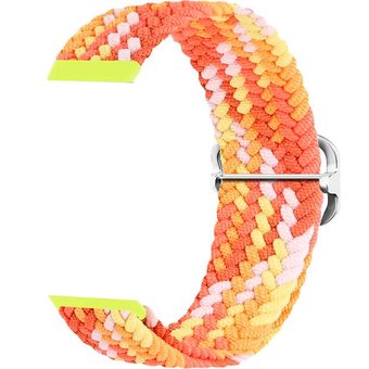 Ремешок Rumi Wick из плетеного нейлона для Huawei Band 7 (цитрусовый микс)
