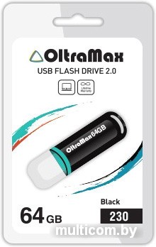 USB Flash Oltramax 230 64GB (черный) [OM-64GB-230-Black]