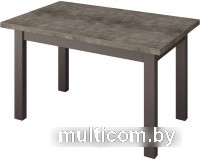 Кухонный стол Senira Кастусь 100-130x60 (бетон/венге)
