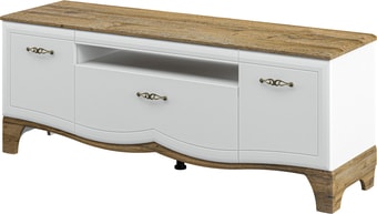 Тумба под телевизор Неман мебель Тиффани МН-041-16 (белый/прованс)