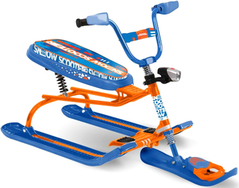 Снегокат Nika Snowdrive СНД3/Г (с гонщиком, оранжевый каркас)